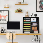 AdirOffice Wooden Adjustable organizerserature Organizer, 16 Compartment Office - Image 2