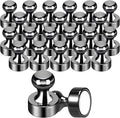 GOOLADA Pack of 56 Black Magnetic Push Pins, Fridge Magnets by GOOLADA