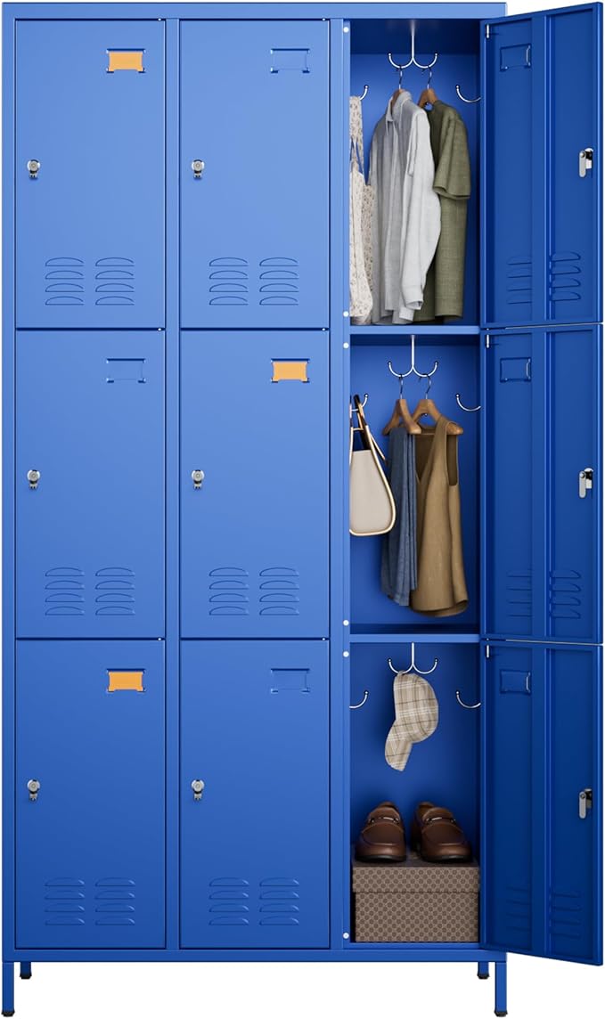 SUPEER 9 Doors Metal Locker for Employees by SUPEER