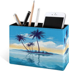 Famame Tropical Island Palm Trees Pencil Holder - Image 2