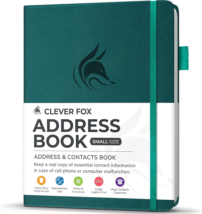 Clever Fox Address Book with alphabetic tabs by CleverFox