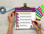 ChromaLabel 1/2 Inch Circle Sticker Labels, Removable Sticky Dots - Image 2