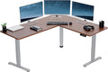 VIVO Electric Corner 63 x 55 inch L-Shaped Standing Desk, Memory Height by VIVO