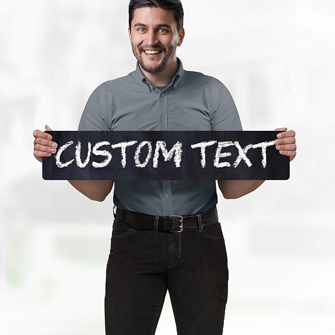 Custom Sign, Custom Street Sign, 11 Font Colors, 13 Font Styles, 4 Hole Options - Image 2