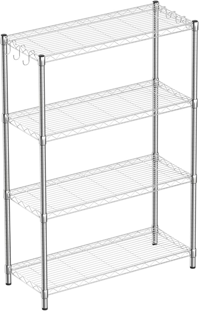 Guan River 4-Shelf Adjustable Metal Shelf Wire Shelving Unit Storage Rack by GuanRiver