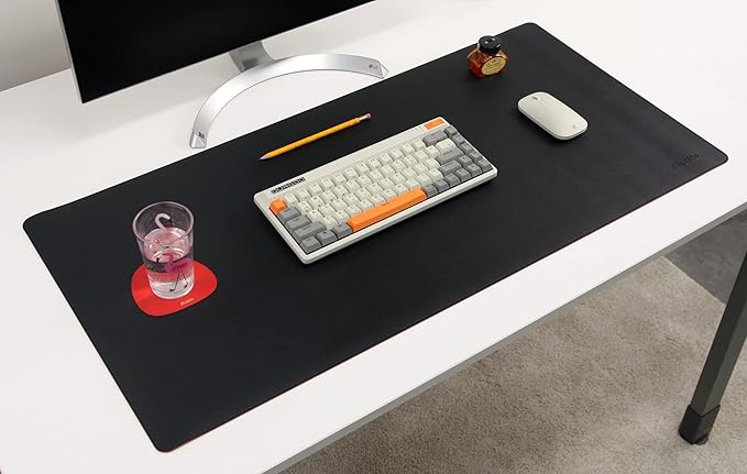 NODITO Dual-Sided Leather Desk Pad, Blotter by Nodito