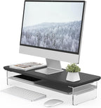 Fenge Acrylic Monitor Stand Riser, 23.6 Inches Monitor Stand by Fenge