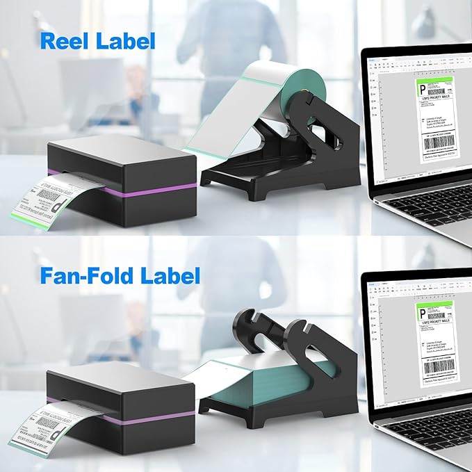 Vazioyar Thermal Label Holder for Rolls and Fan-Fold Labels, Sticker Roll - Image 6