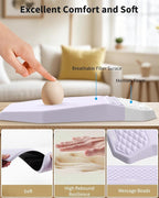 Ergonomic Mouse Pad and Keyboard Wrist Rest Support Set, Massage Design Mousepad - Image 3
