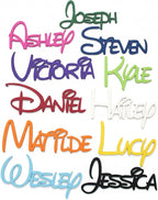 Personalized Wooden Name Sign Custom Wood Nursery Kids Room Wall Decor Plaque by Handmade