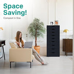 Naomi Home Bianca 9-Drawer Craft & Office Storage Cabinet, Ample Space in - Image 5