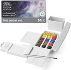 winsor & newton professional watercolor paint set, field, main product view