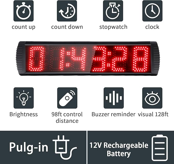 Large LED Display Digital Race Timer - Image 2