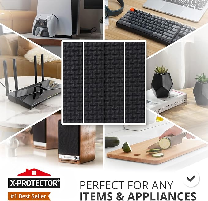 X-PROTECTOR Non-Slip Furniture Pads 8 PCS 1” x 4” - Image 2