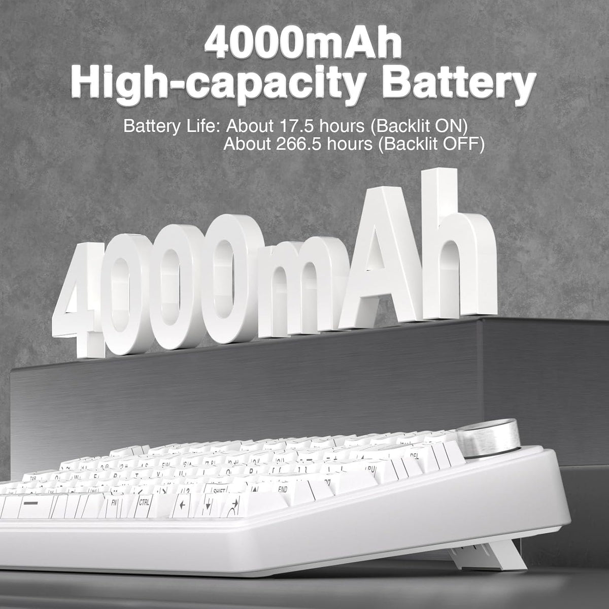 AULA F75 Pro Wireless Mechanical Keyboard with Knob,75% Hot Swappable Custom ...