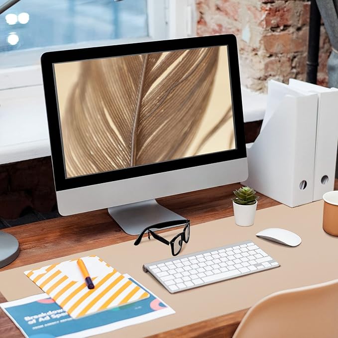 Leather Desk Pad, Large Mouse Pad, Leather Desk Blotter, Non-Slip Desk Pad - Image 8
