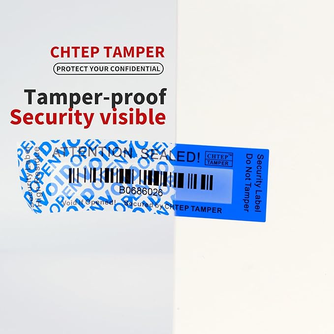 ChtepTamper 100 Pieces Total Transfer Tamper-Evident Stickers Security Labels - Image 6
