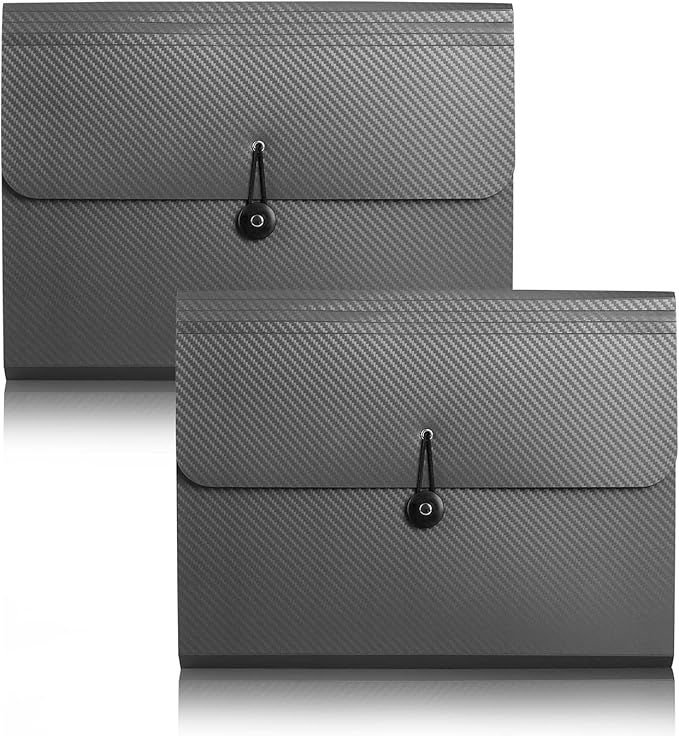 Expanding File Folder File Organizer 13 Pockets File Organizer Accordion Filing - Image 5