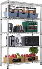 M MZG 1750 LBS Storage Shelves 5-Tier Utility Shelving Unit Steel Organizer by MEIGAOPLASTICANDMETALHKCOLIMITED