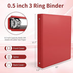 SUQJOY 0.5-inch 3 Ring Binder - Image 2