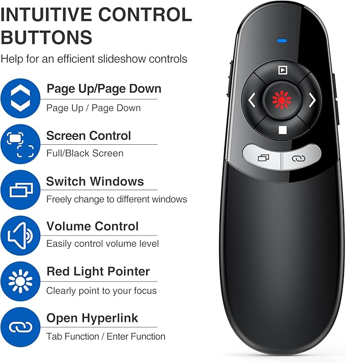 DINOSTRIKE 2 in 1 Type C and USB Presentation Clicker - Image 3