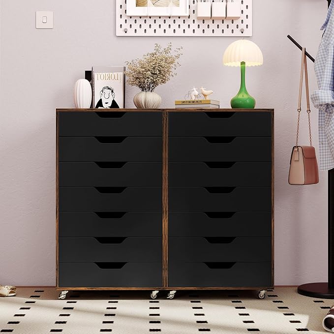 Giantex 7-Drawer Storage Cabinet, Mobile File Organizer - Image 9