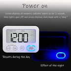 Digital Kitchen Timer Magnetic Loud Alarm, Large LCD Screen Silent/Beeping - Image 2