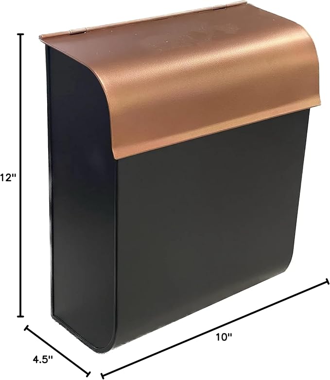 NACH Mailboxes for Outside Wall Mount, 12 x 4.5 x 10 inch, Waterproof Mailbox - Image 9