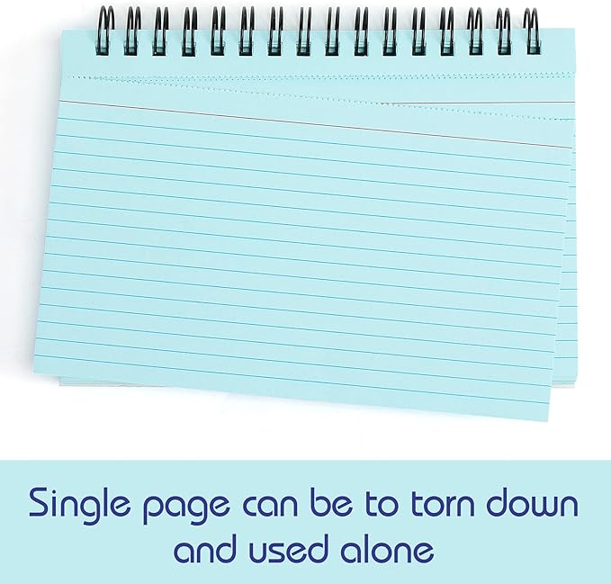 Koogel 400PCS Colored Index Cards, 4x6 Ruled Index Cards - Image 3