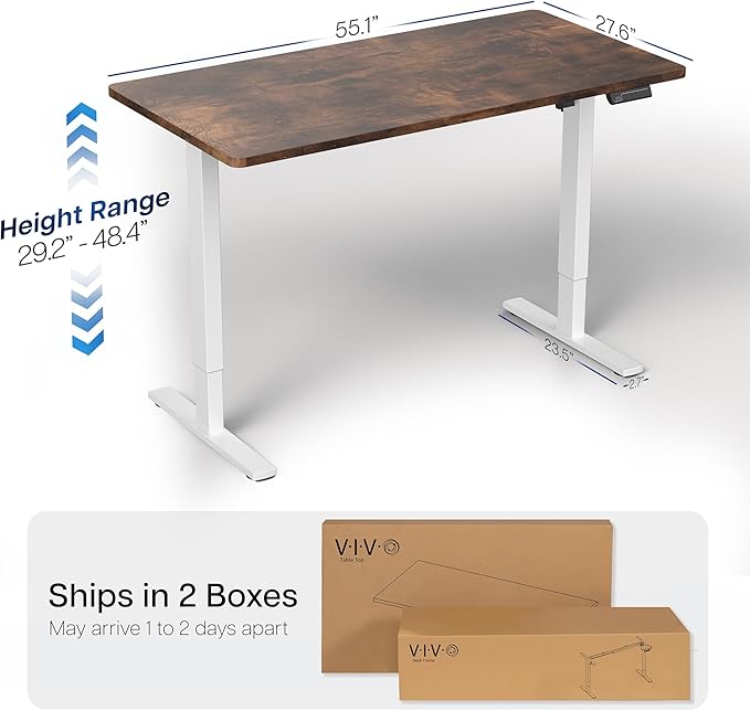 VIVO Electric 55 x 28 in Standing Desk, Memory Height Adjustment, 1B Series - Image 3