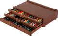viswin upgraded 3-drawer wood artist supply storage box, main product view