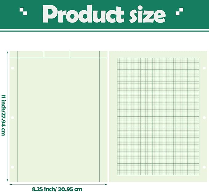 Seajan 5 Pcs Engineering Paper Notebook Engineering Computation Pad 8.5 x 11 - Image 2