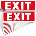 iSYFIX Exit Signs Stickers – 12 Pack 12x4 Inch – Premium Self-Adhesive Vinyl by iSYFIXPREMIUMSIGNS
