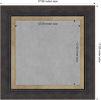 Amanti Art Black Framed Magnetic Board 17x17 X-Small Vision Board - Image 4