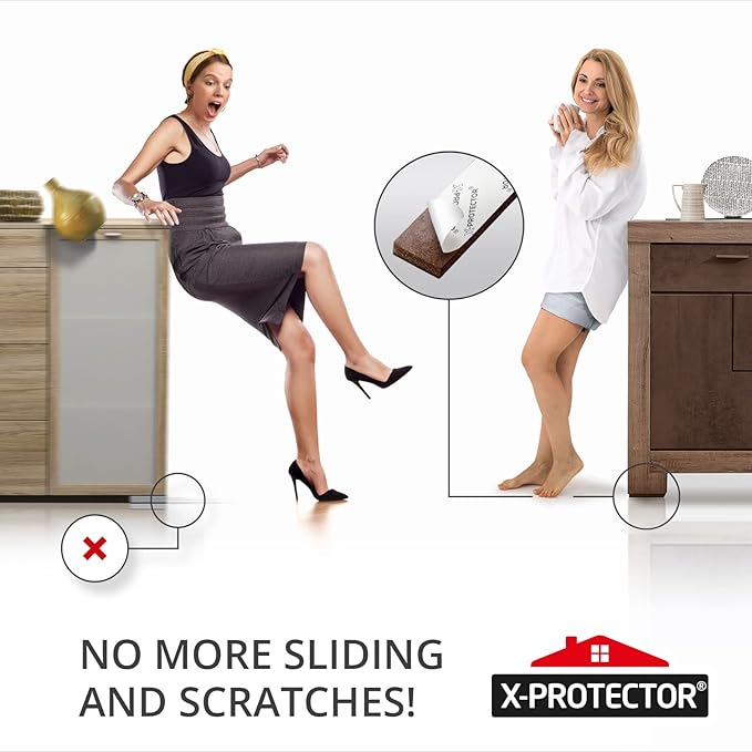 X-PROTECTOR Non-Slip Furniture Pads 8 PCS 1.5” x 5” - Image 6