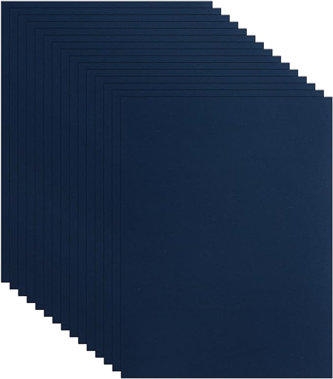 Guakicae 40 Sheets Navy Blue Cardstock 8.5 x 11 Copy Paper, 200gsm/75lb by Guakicae
