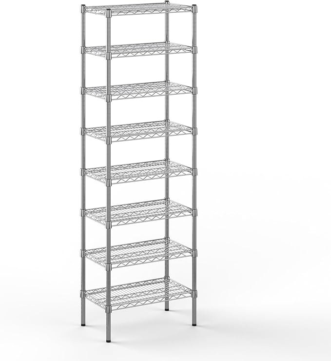 Regal Altair 14" Deep x 24" Wide x 74" Height Wire Shelving Kit | 8-Tier | NSF by Regal+Altair