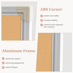 AMUSIGHT Double-Sided Large Cork Board, Vision Board Pin Board Corkboards - Image 3
