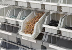Seville Classics Commercial 7-Tier Platinum/Gray NSF 22-Bin Rack Storage System - Image 3