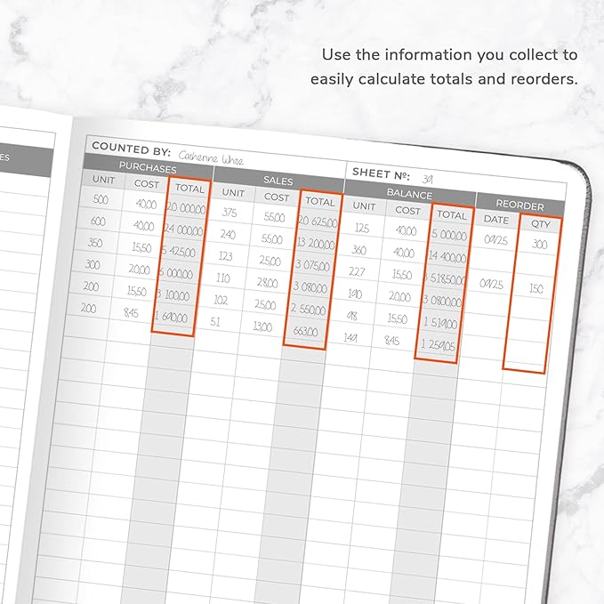 Clever Fox Inventory & Sales Log Book - Image 4