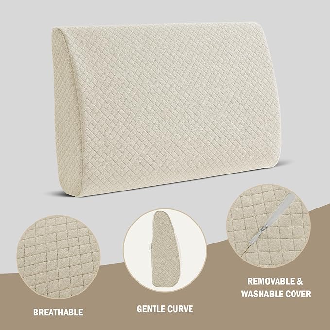 HOMBYS Lumbar Support Pillow for Recliner Chair, Memory Foam Back Support - Image 8