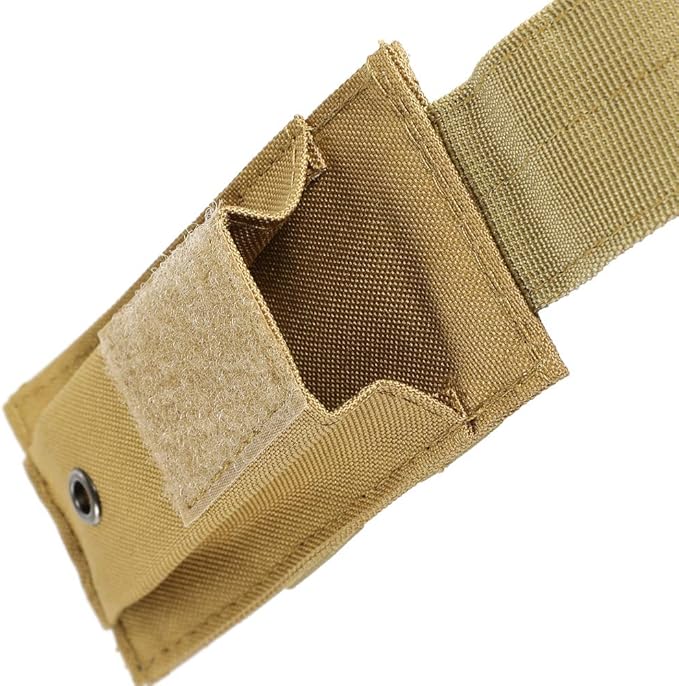 Tactical Single/Double Pistol Mag Pouch Outdoor Molle Open-Top Magazine Pouch - Image 5