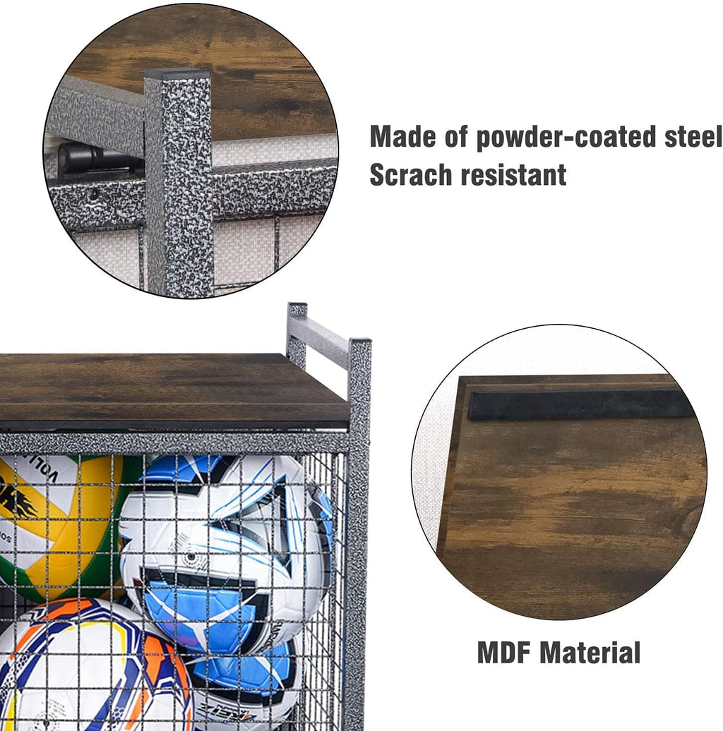 mythinglogic sports storage bench with engineered wood top, package contents