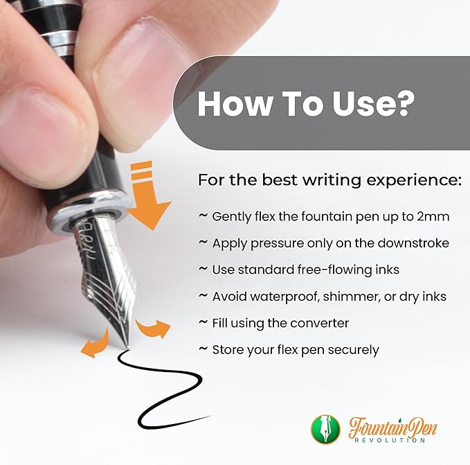 FPR Ambassador Ultra Flex Nib Fountain Pen Set, Journaling & Gifting - Image 6