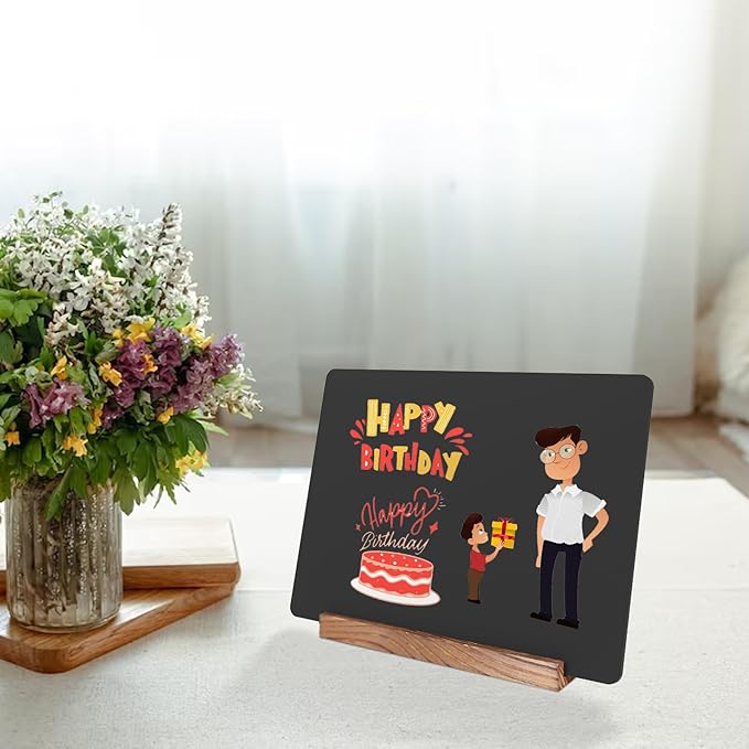 NEWNEWSHOW 8.7x12 Inch Double Sided Chalkboard Signs, Erasable Message - Image 6