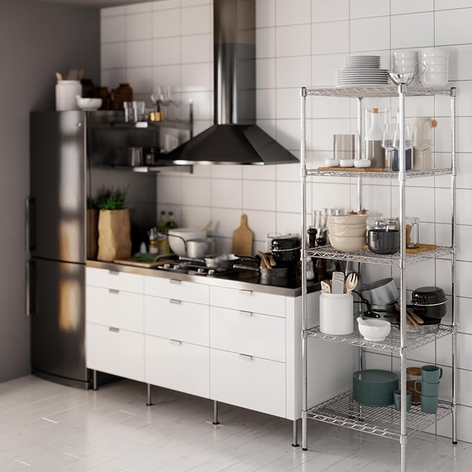 Regal Altair 24" Deep x 24" Wide x 74" Height Wire Shelving Kit | 5-Tier | NSF - Image 8