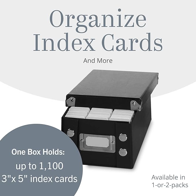 Snap-N-Store Index Card Holder Storage Box - Image 3