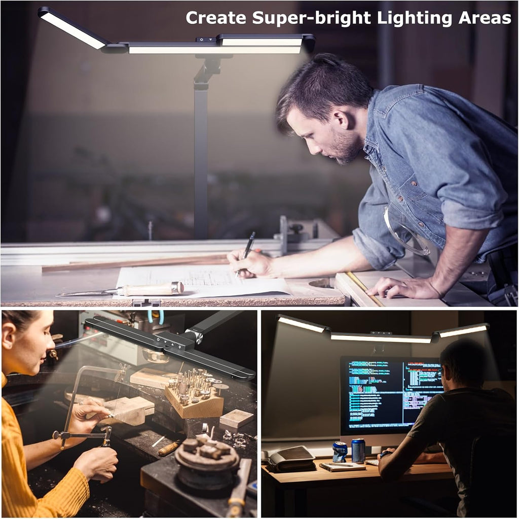 airlonv led desk lamp with clamp, architect desk on a desk or shelf
