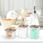 Tbestmax Bathroom Organizer Accessories Set-12/7 oz Qtips Holder Storage - Image 6