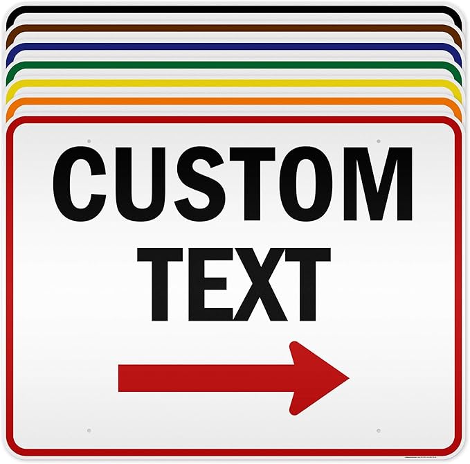 Custom Arrow and Directional Sign by My Sign Center by MySignCenter